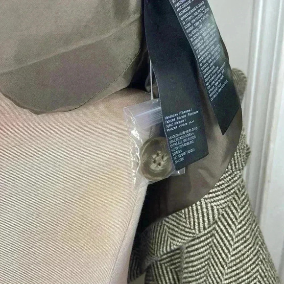 NA-KD Brown Fishbone Pattern Blazer NWT New Womens Size 38 US Size 6 - Picture 13 of 13